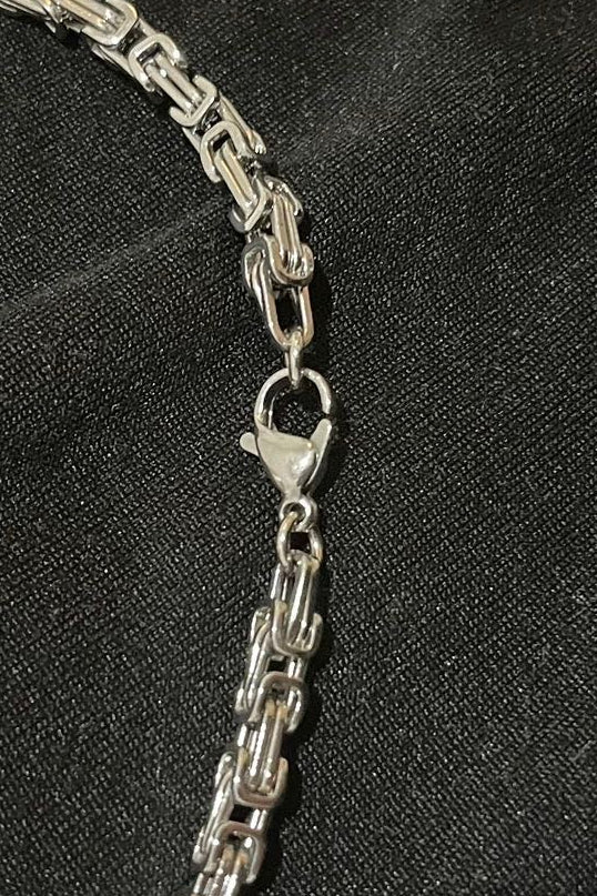 Massive 316L Edelstahl Königskette Silber – 3 mm