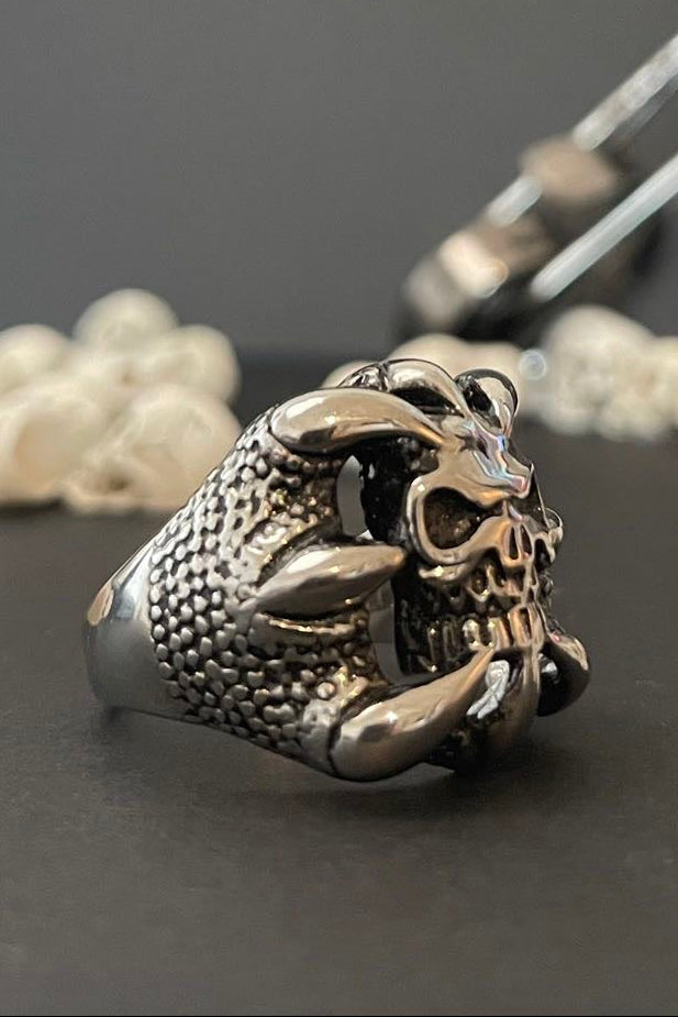 totenkopf ring 316 edelstahl