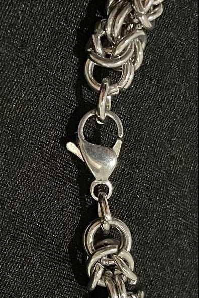 Edelstahl Königskette rund 6 mm Silber