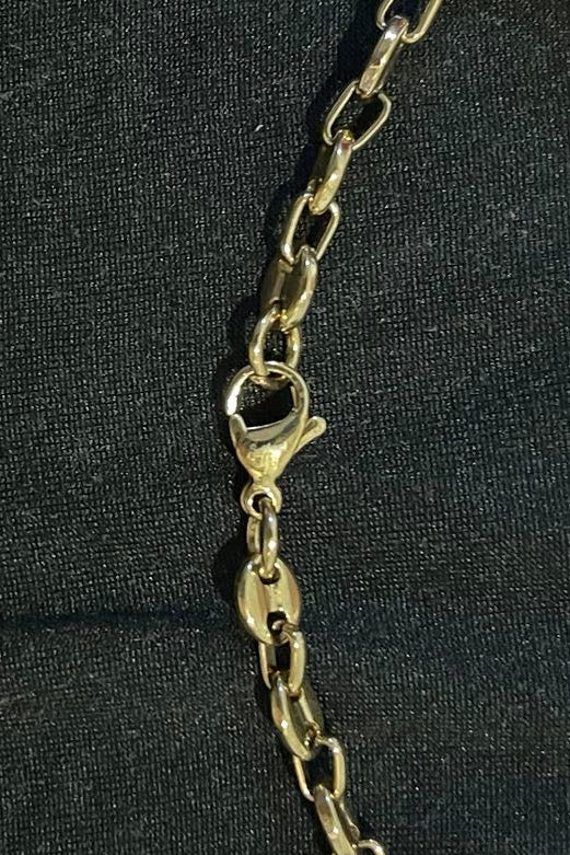 Elegante Edelstahlkette Gold - 6 mm