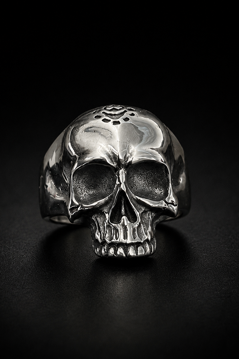 totenkopfring sus edelstahl mockup 