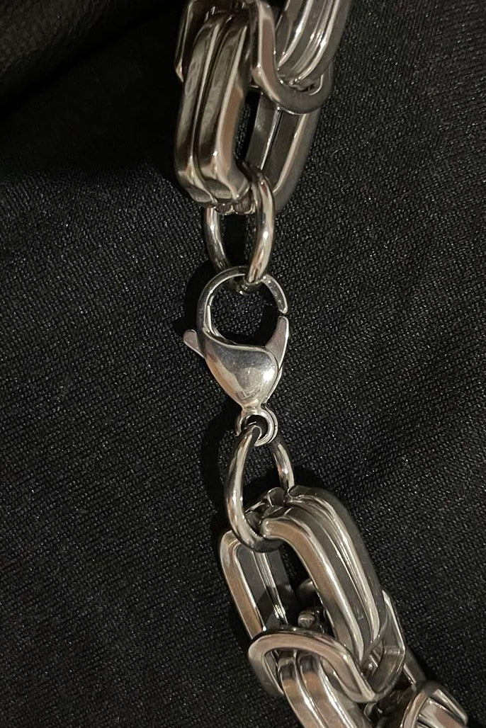 Massive 316 Edelstahl Königskette silber 10mm