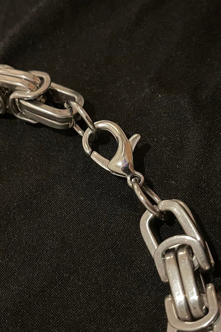 Massive 316 Edelstahl Königskette Silber 13mm