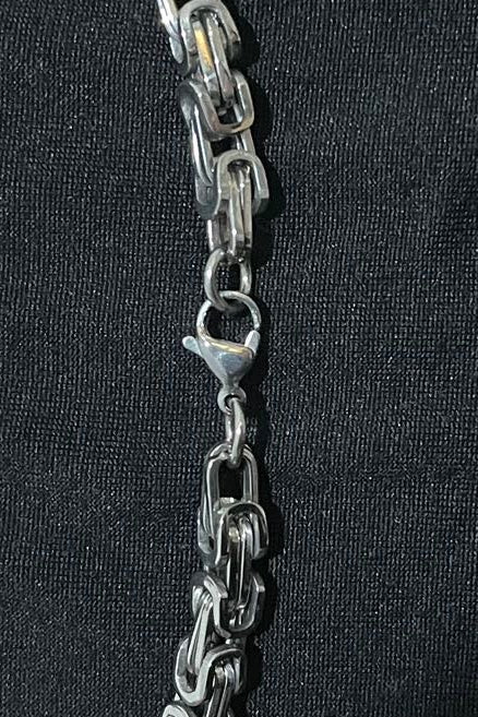 Stilvolle 316L Edelstahl Königskette Silber – 6 mm