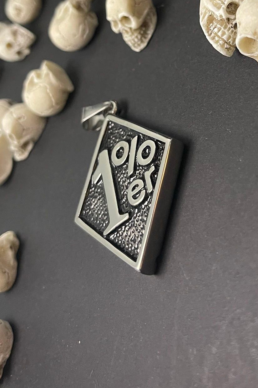 1% kettenanhänger aus 316 edelstahl