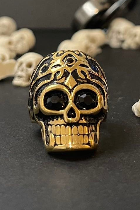 totenkopfring aus 316 edelstahl