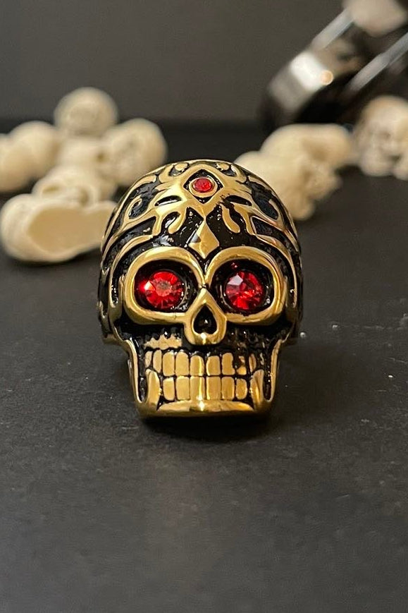 totenkopfring aus 316 edelstahl