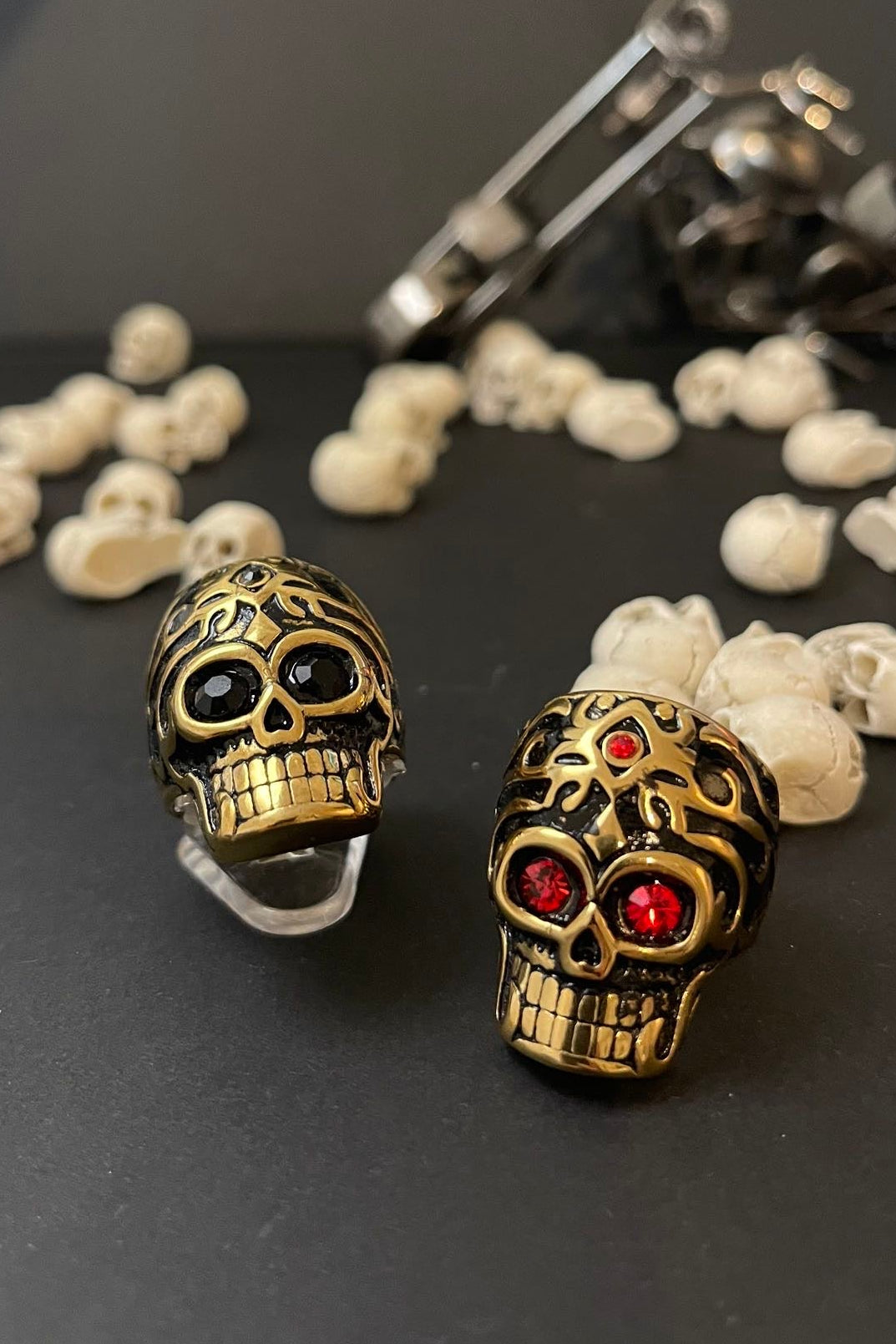 totenkopfring aus 316 edelstahl