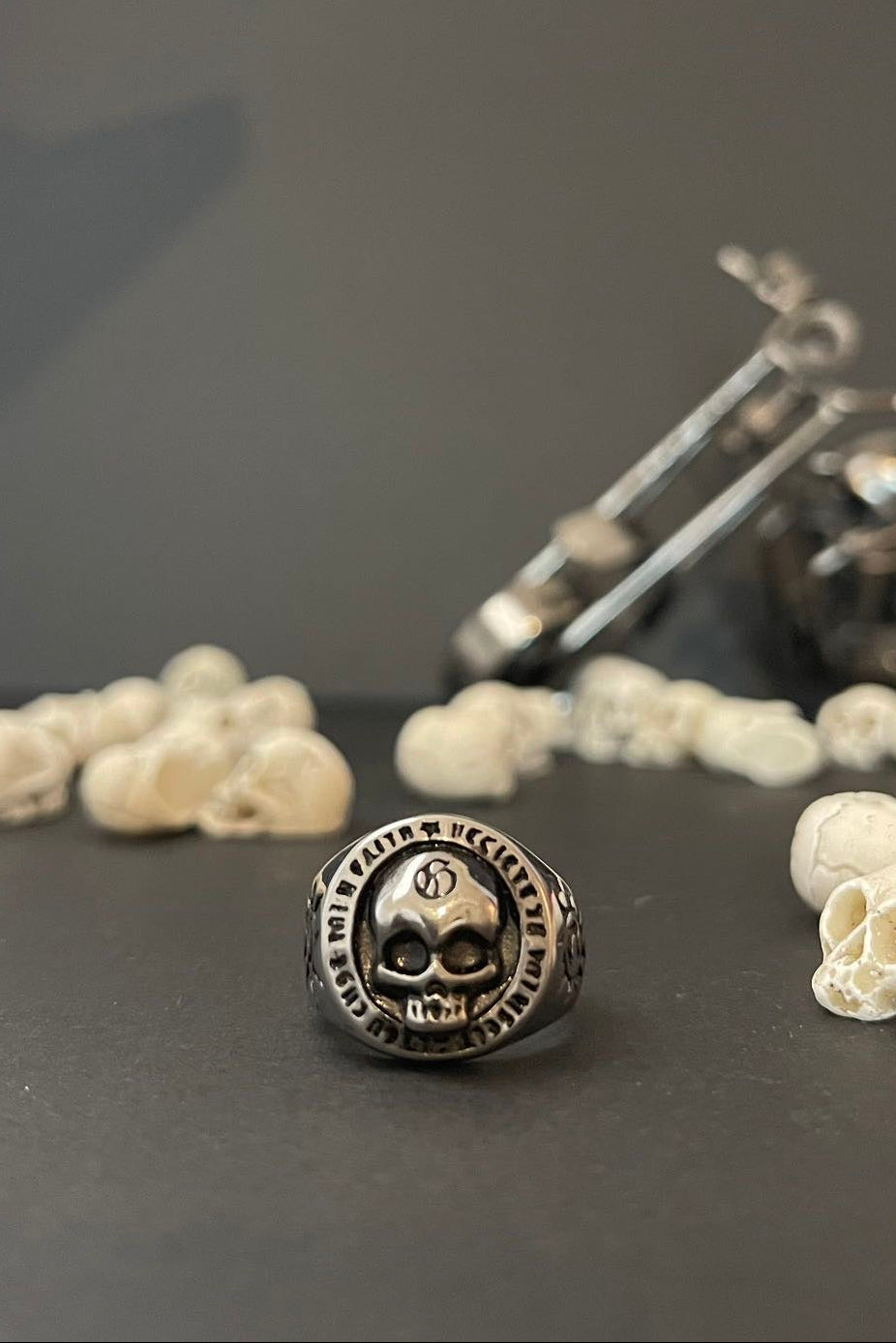 totenkopf ring 316 edelstahl