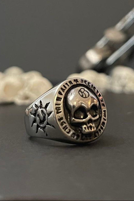 totenkopf ring 316 edelstahl