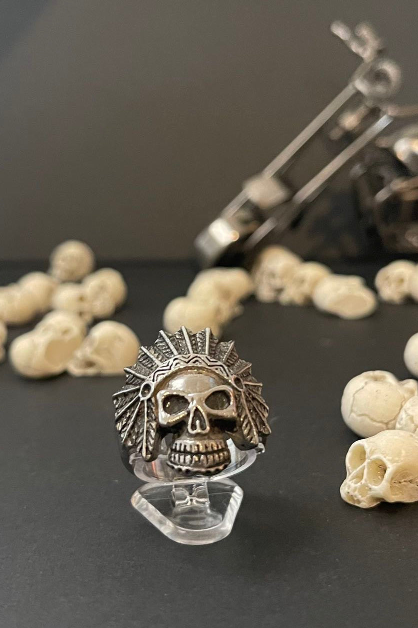 totenkopfring aus 316 edelstahl