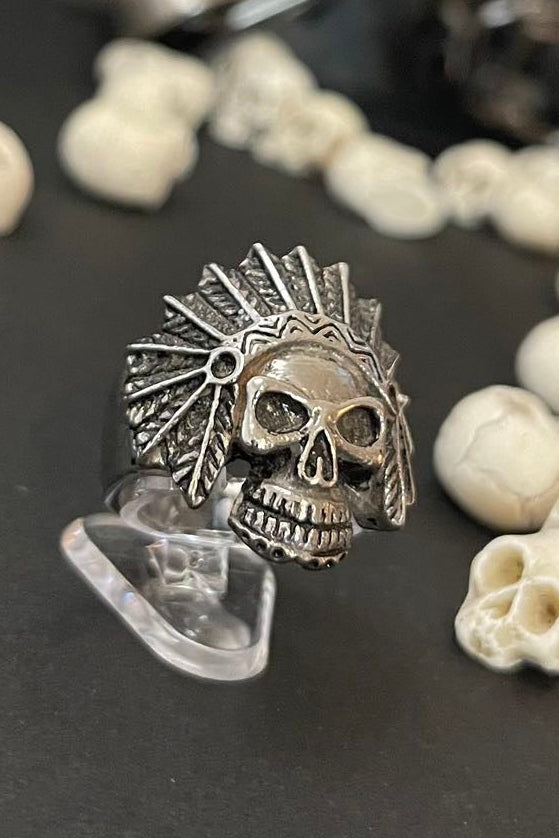 totenkopfring aus 316 edelstahl