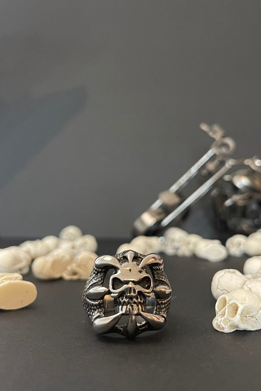 totenkopf ring 316 edelstahl