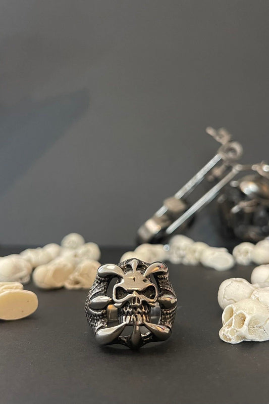 totenkopf ring 316 edelstahl