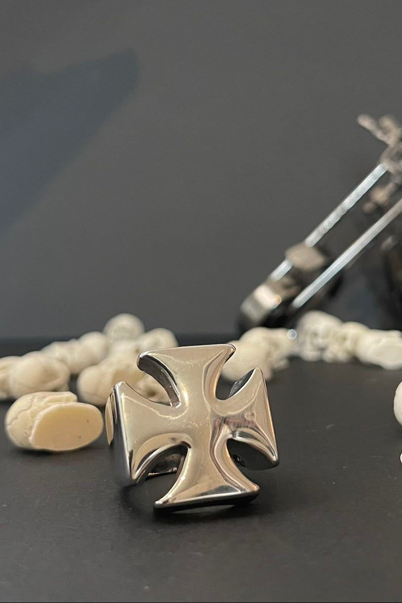 eisenkreuz ring 316 edelstahl