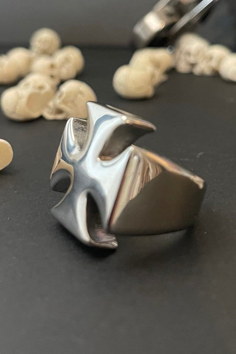 eisenkreuz ring 316 edelstahl