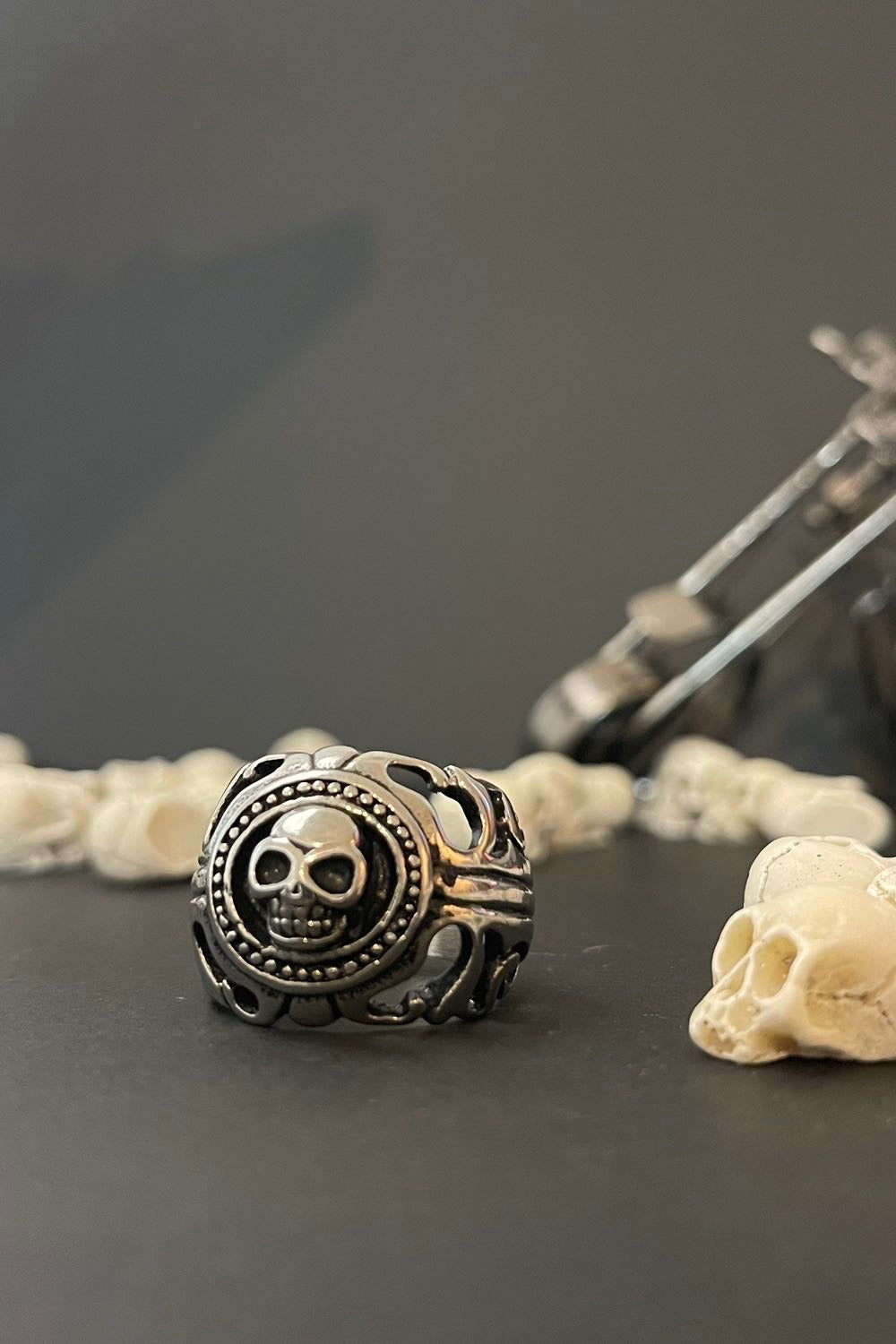 totenkopf ring 316 Edelstahl 