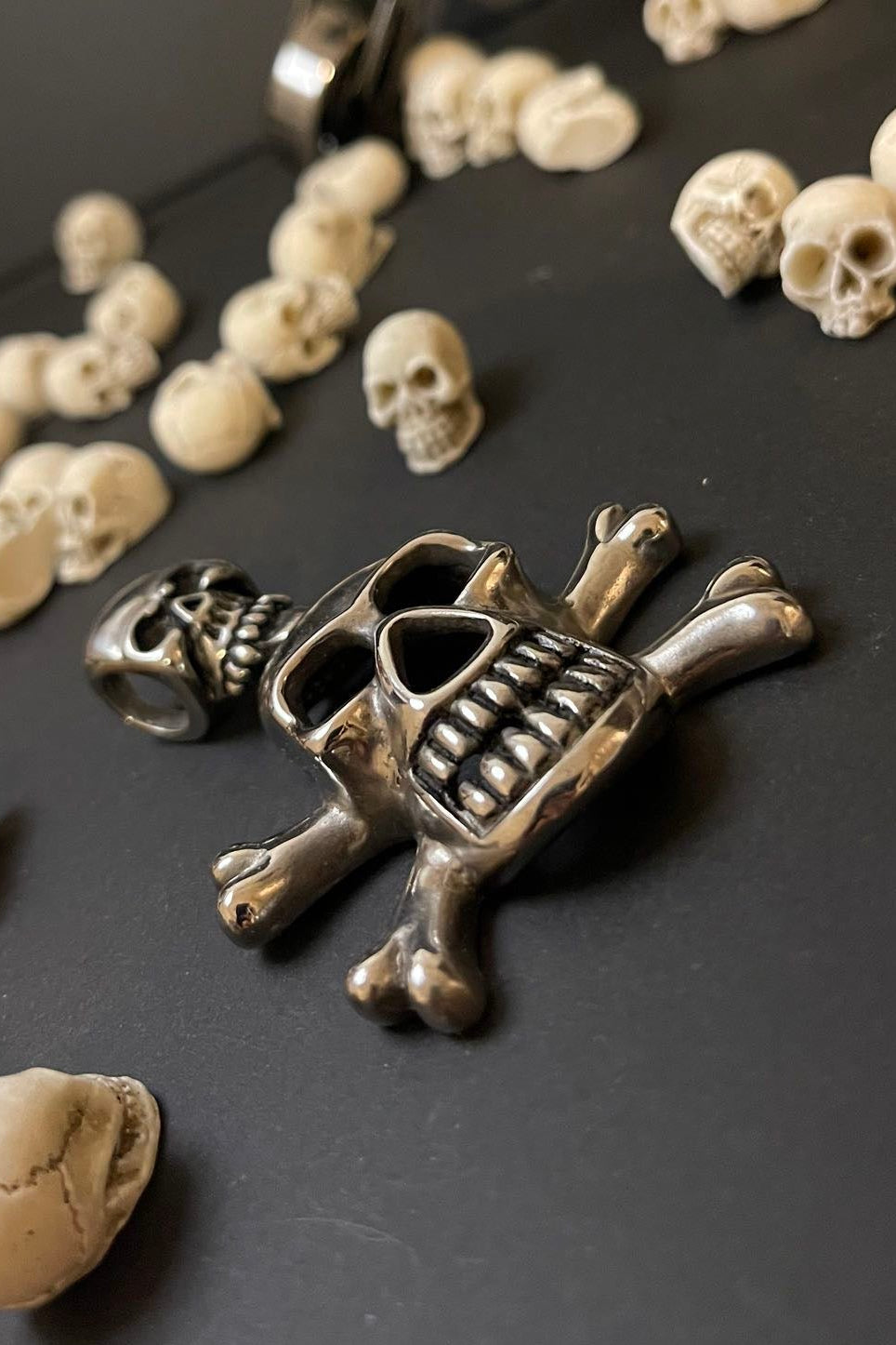 kettenanhänger totenkopf edelstahl