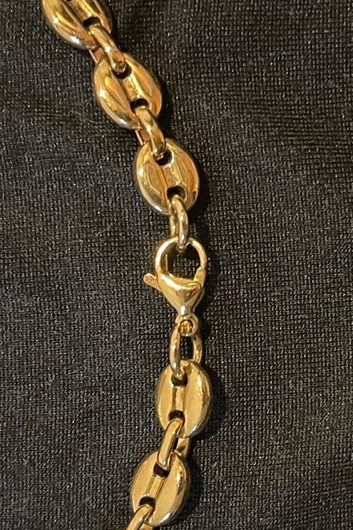 Elegante Edelstahlkette Gold - 8 mm