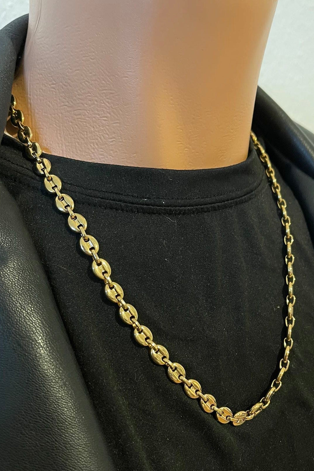 Elegante Edelstahlkette Gold - 8 mm