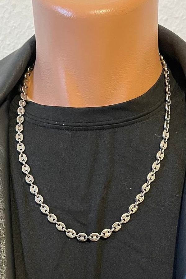 Elegante Edelstahlkette Silber - 8 mm 