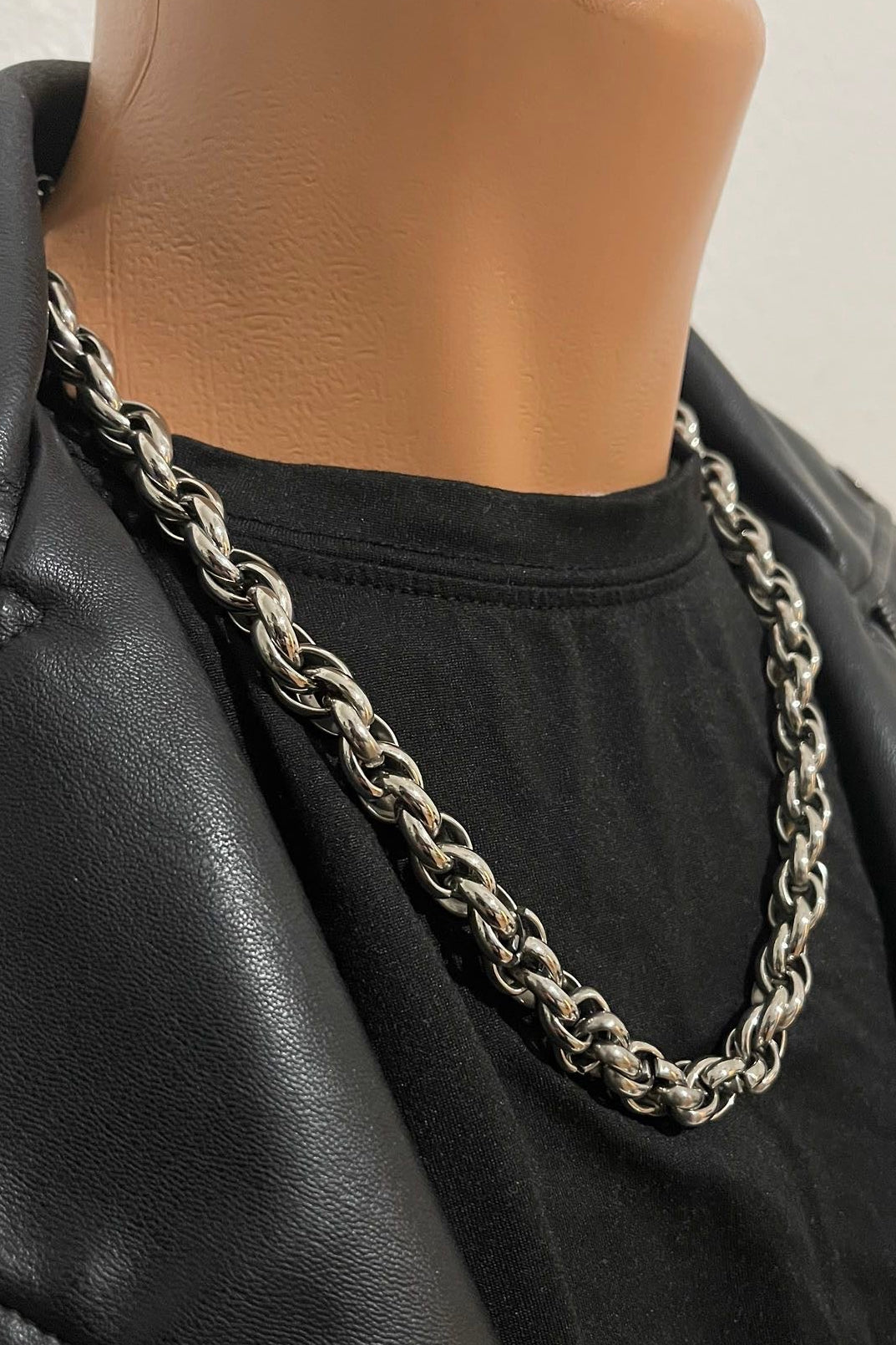 Massive 316 Edelstahl Königskette – Silber – 10mm