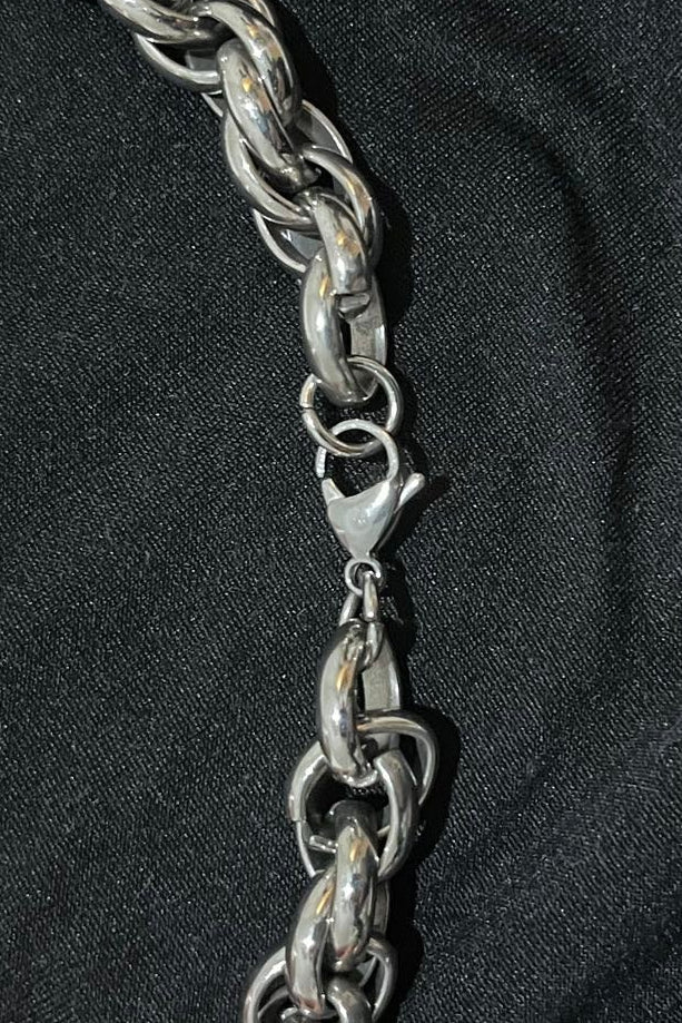 Massive 316 Edelstahl Königskette – Silber – 10mm