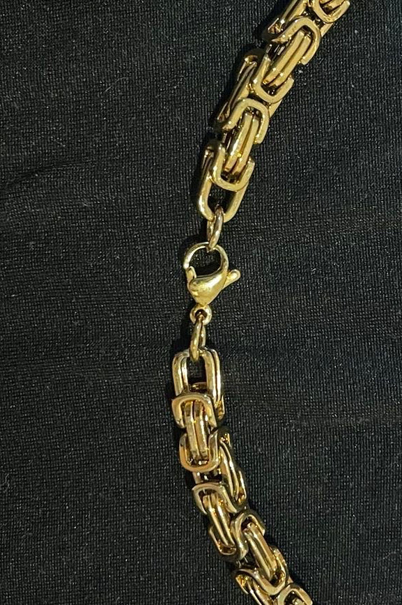 Stilvolle 316L Edelstahl Königskette Gold – 6 mm