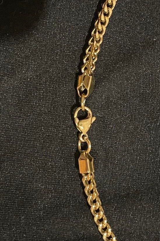 Goldfarbene Edelstahlkette – 316L Stahl - 3 mm 