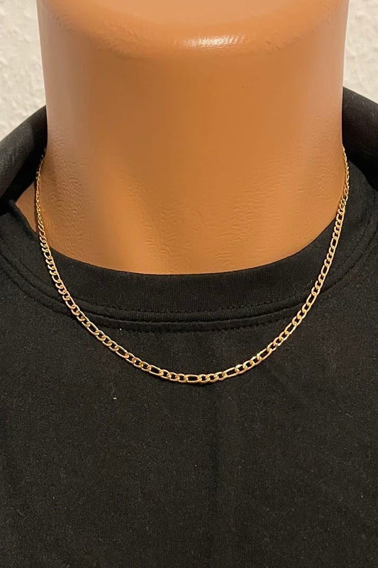 316L Edelstahlkette – Figaro Design - Gold - 3mm